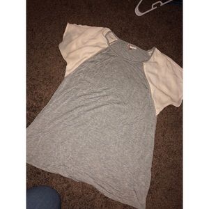 Grey and cream shirt